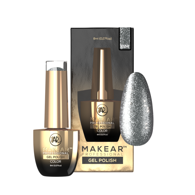 Makear 824 Premium Glitter UV Gel Polish 8ml