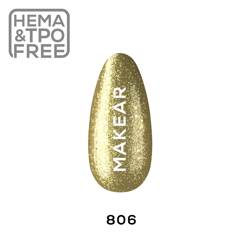 Makear 806 UV Gel Polish PREMIUM GLITTER 8ml